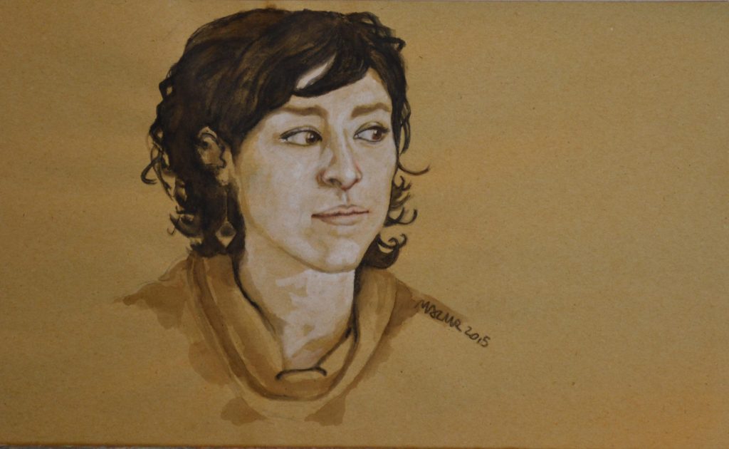 Energie 04 coffee, plaka, charcoal, graphite on papier 40x24cm 2015